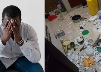 Nigerian man in shock