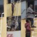 Video Of Hotel Customers Escaping Through Window To Safety From Burning Building Goes Viral (WATCH)