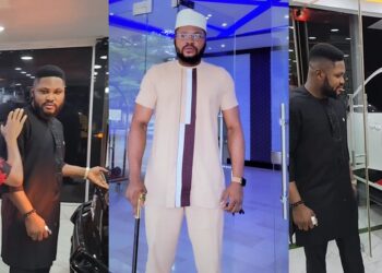 Sabinus’ manager, Mike Premium gifts himself a G-Wagon and Hilux (Video)