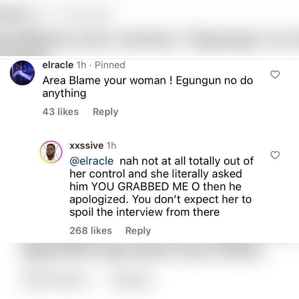 Nkechi Blessing's lover sternly warns comedian Egungun for touching and