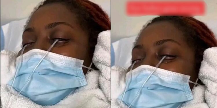 “Eye lashes gone wrong” — Internet users pray for popular TikToker who nearly went blind after fixing lashes (VIDEO)