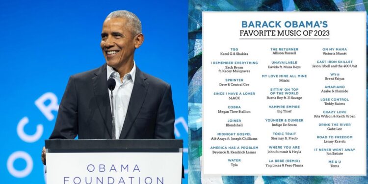 “A big win” – Nigerians celebrate as Davido, Burna Boy, Tems, Olamide and Asake feature in Barack Obama’s favorite music of 2023