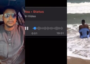 “You need to come home, deliverance yen ole miss ee ” – Father laments after seeing a video of his son sitting inside the ocean (VIDEO)