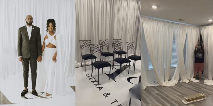 American Bride Shares Video Of Her Living Room Wedding With Just Nine Attendees (WATCH)