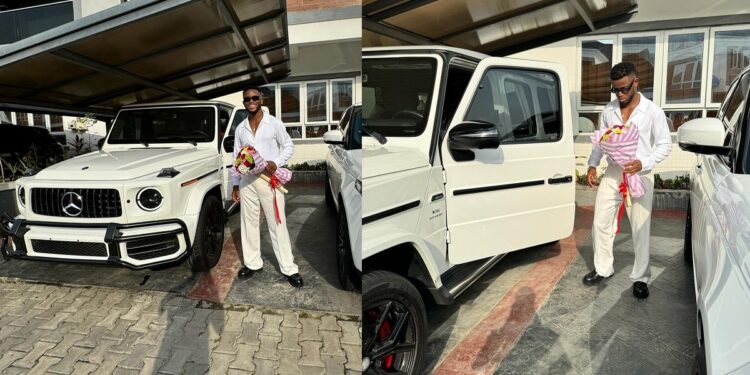 “Santa came baring gifts” – Singer, Chike celebrates as he gifts himself a brand new G-Wagon