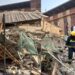 Baby And Woman Trapped Under Rubble As Building Collapses in Lagos