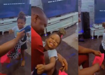 “So adorable” – Moment little girl danced for joy after her father gifted her a new dress (WATCH)