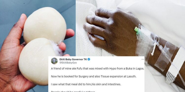 Man gets booked for surgery after consuming fufu fermented with hypo