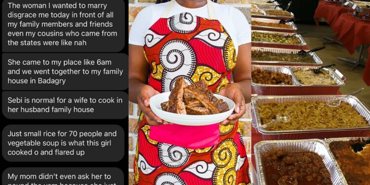 Nigerian man comes under fire after he called out his ‘Gen z’ partner for her inability to cook for 70 of his family members