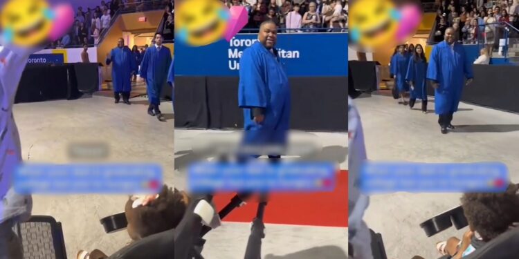 “Kids don’t care. When they are hungry, they are hungry” – Netizens react as boy asks his dad for food at his graduation ceremony (video)