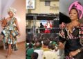 KieKie warms heart as she celebrates Christmas with children and mothers on the street of Lagos (VIDEO)