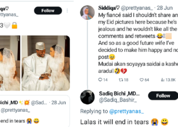 “Laslas it will end in tears”- Nigerian woman shares her wedding photos after she got negative responses online on her relationship