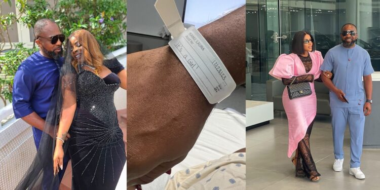 Laura Ikeji and husband, Ogbonna Kanu welcome third child