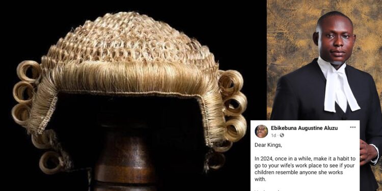 “Go to your wife’s work place to see if your children resemble anyone she works with”- Nigerian lawyer advises men to visit wives’ workplaces to confirm children’s resemblance