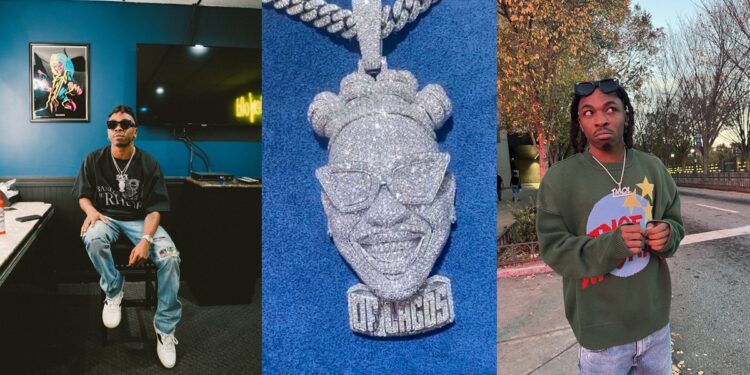 Mayorkun announces N5m reward for anyone who finds his second diamond pendant