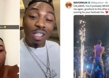 “Calabar you’ll probably never ever see me again”- Singer, Mayorkun vows to never perform in calabar again after his personal item was stolen in the capital