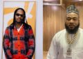 “Na who die loose ooo” – Reaction as Naira Marley and Sam Larry were spotted at an event in Lagos state