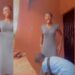 “He is giving big uncle vibes” – Netizens react as boy respectfully pulls down his older sister’s gown after she pulled it up to make it short (video)