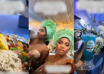 “Abeg this your friend go do another party soon” – Reactions as lady shows off different meals served at her friend’s party (VIDEO)