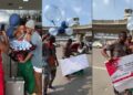 Fans of influencer Papaya Ex gifts her N10 million as she returns back to Nigeria from Dubai (video)