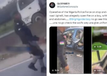Police Inspector Detained And Disarmed For Sh00ting Boy At East-West Road Checkpoint, Delta State (VIDEO)