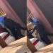 Two uniformed police officers publicly exchange blows (Video)