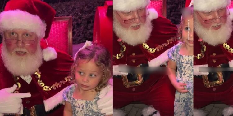 “If you don’t want to sit on my lap, you say no” – Santa goes viral for respecting little girl’s boundaries (Video)