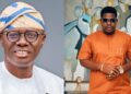 “So you won’t greet me?” — Moment Mr. Macaroni tried to snub Gov. Sanwo Olu at Tony Elumelu’s all white party