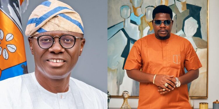 “So you won’t greet me?” — Moment Mr. Macaroni tried to snub Gov. Sanwo Olu at Tony Elumelu’s all white party