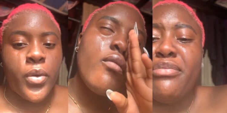 “I thought I was the wife” – Nigerian lady cries profusely after her boyfriend of three years got married to another lady without her knowledge (VIDEO)