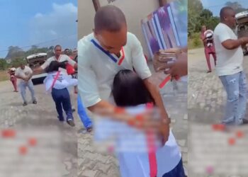 Lady shows gratitude to her husband during sign out for sponsoring her education from 100 level (VIDEO)