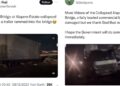 Pedestrian Bridge At Alapere Estate In Lagos Collapses, Motorists Advised to Seek Alternative Routes (VIDEO)