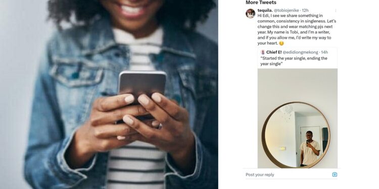 “I’m a writer and if you allow me, I’d write my way to your heart.”- Woman’s reply goes viral, as she shoots her shot at an X-user