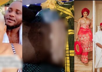Nigerian man who had kidney stone showers girlfriend with love and gifts for taking caring of him while he was in the hospital