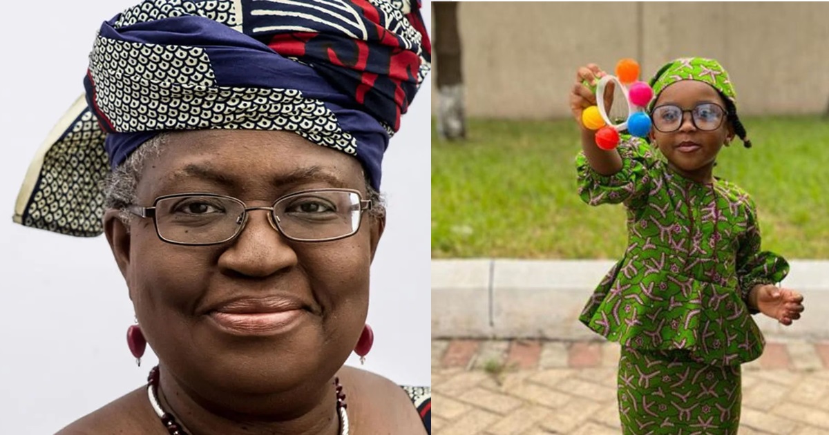 “What a fun thing to see!” – Ngozi Okonjo-Iweala celebrates 3 year old girl who dressed like her to school