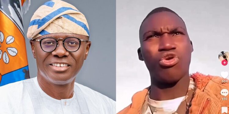 “You call a soldier uselɘss in front of those idi0t, those b@stard civilian” – Soldier fires at Gov. Sanwo Olu for arresting his colleague for plying a ‘one way’ (VIDEO)