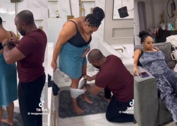 man helping