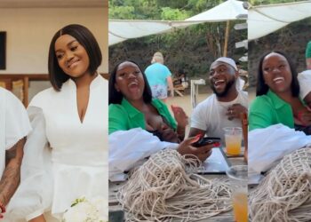 Adorable video of Davido