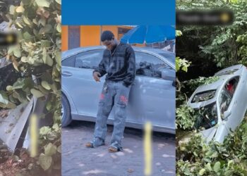 “Thank God” – Nigerian big boy writes after surviving ghastly car accident (VIDEO)