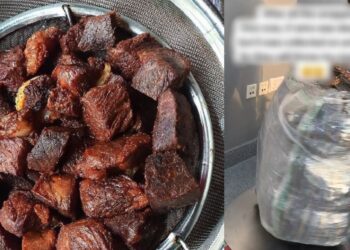 “One cow, 2 rams was deep fried but it was collected” – Lady laments after her traveling bag filled with cow and goat meat was seized at an airport in Scotland (VIDEO)