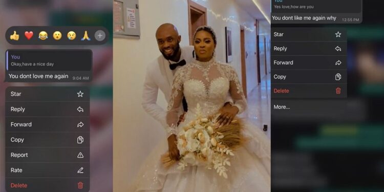 “You don’t love me again” – Lady shares the message she received from her husband who is a ‘last born’, after she missed his call (VIDEO)