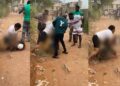 “No gree for anybody se” – Nigerian lady gets physical with masquerade