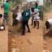 “No gree for anybody se” – Nigerian lady gets physical with masquerade