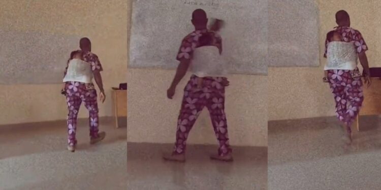 “Man of the Year” – Reaction as kindhearted lecturer assists student in carrying her crying child