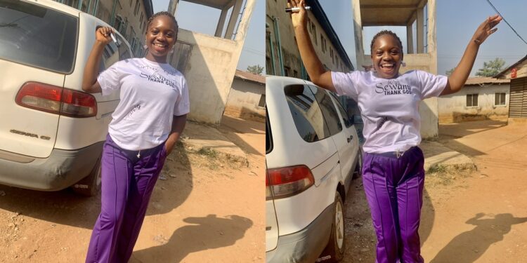 “My journey wasn’t easy” – Single mom who got pregnant in 200 Level celebrates as she graduates with First Class degree