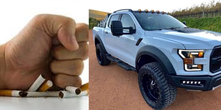 Nigerian Man who stopped sm0king 3 years ago, purchase a new car with the money he saved