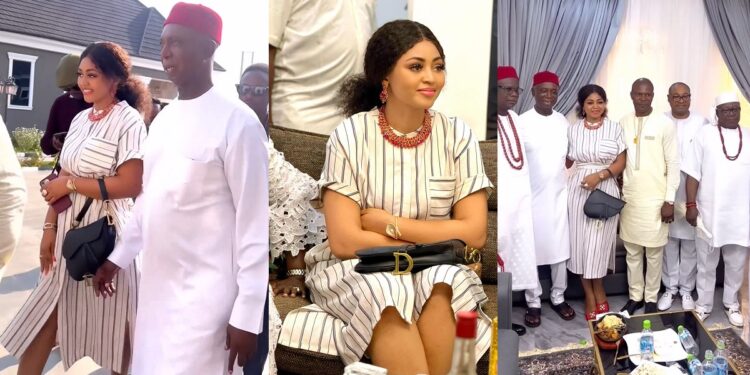 “Home training dey always smell around you” – Nigerians praise Regina Daniels for being decently dressed and well-mannered when in public spaces (VIDEO)