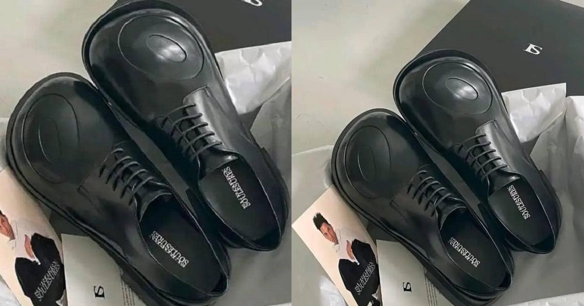 “My son is very ungrateful” – Father rants as his son refuses to wear the school shoes he bought for him