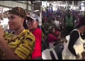 Viral Video Of Lady Flirting With A Clergyman During Deliverance Session Sparks Online Stir (WATCH)