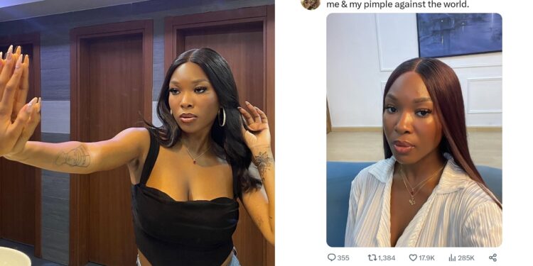 BBNaija Star, Vee Fires Back At Trolling Follower Over Pimple Comment